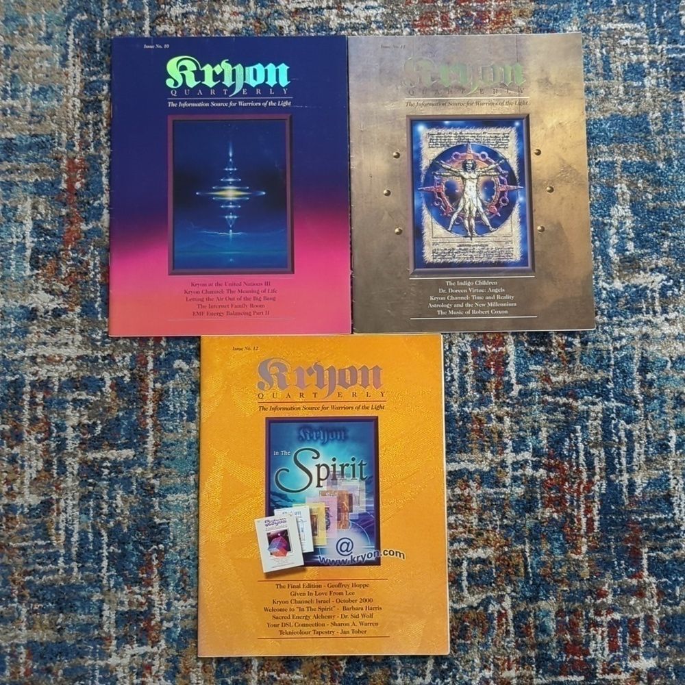 Kryon Quarterly Magazine Issues #10, #11, #12 Used Great Condition